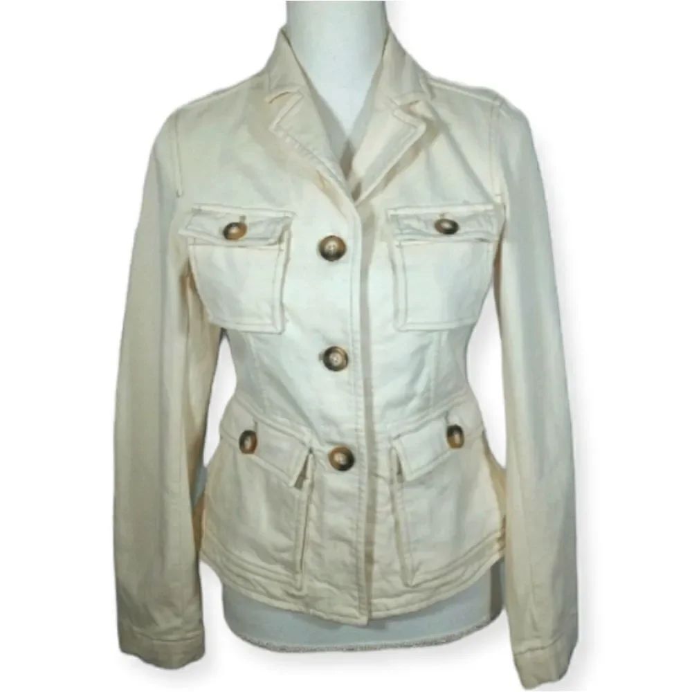 GAP CREAM JACKET SZ.2 EUC